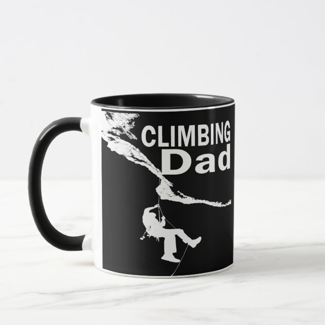 Taza Papá divertido de escalada en roca (Izquierda)