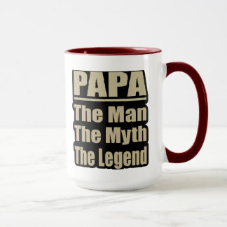 Taza Papa El hombre el mito La leyenda Mug del Día del 