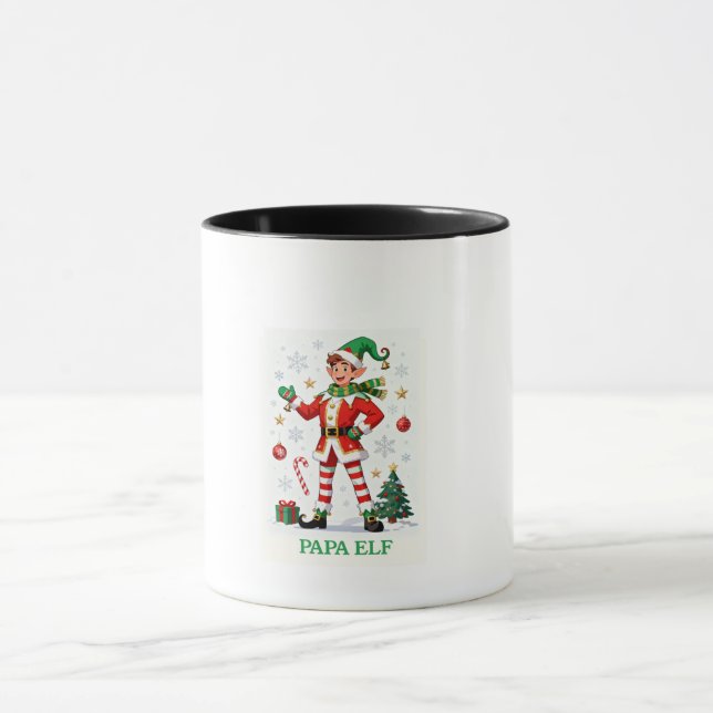 Taza “Papa Elf Magic in Every Sip” (Centro)
