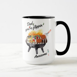 Taza "¡Papá, eres Flippin Awesome!" Café/té