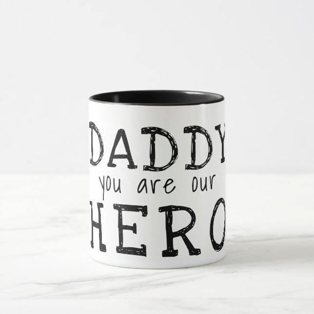 Taza Papá, eres nuestra tipografía heroica, el día del  (Centro)