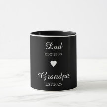 Papá está. Y el abuelo. Mug - Regalo del año Perso