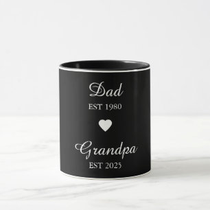 Taza Papá está. Y el abuelo. Mug - Regalo del año Perso