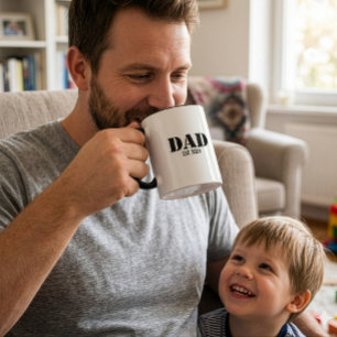 Taza Papá Estableció Fuente Negrita Simple y Fuerte