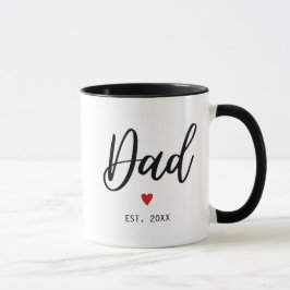 Taza Papá estableció Minimalista moderno