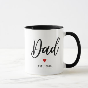 Taza Papá estableció Minimalista moderno