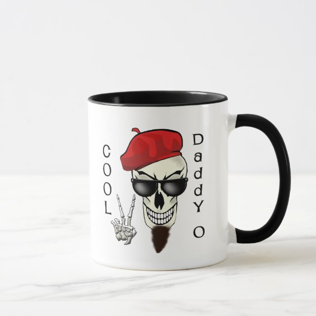 Taza Papá fresco - cráneo del Beatnik de O (Derecha)