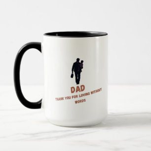 Taza Papá, gracias por amar sin palabras   Café