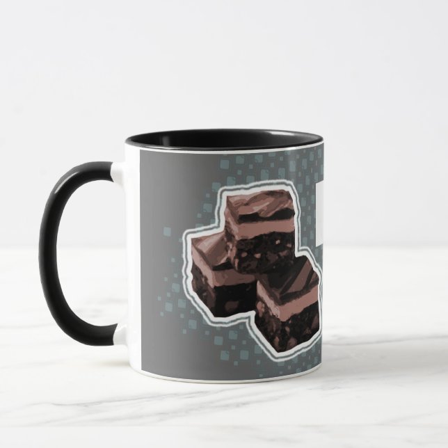 Taza Papá "igual que fudge" divertido barro azul (Izquierda)