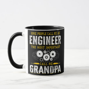 Taza Papá Ingeniero Abuelo Ingeniero Hombre