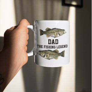 Taza Papá La Leyenda De Pesca El Padre De Los Peces Dep