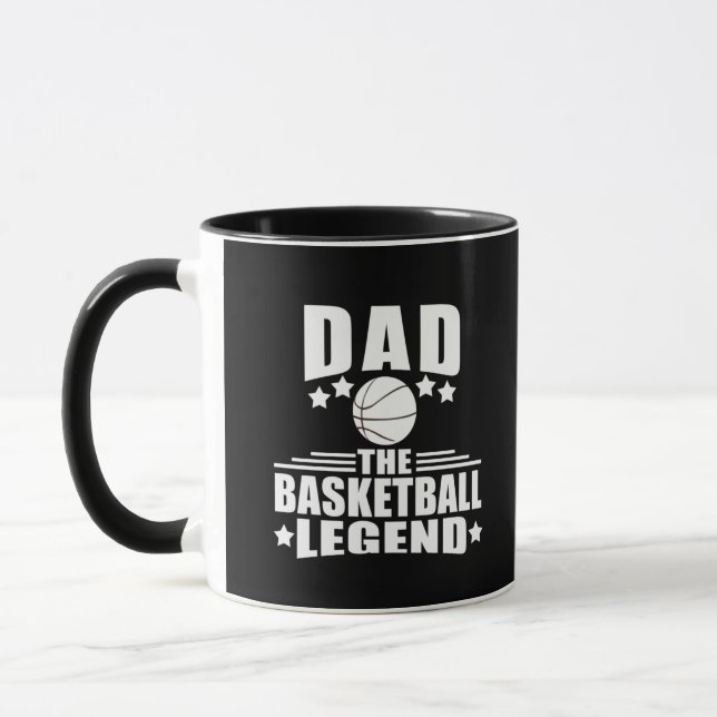 Taza Papá la leyenda del baloncesto divertidos regalos  (Izquierda)