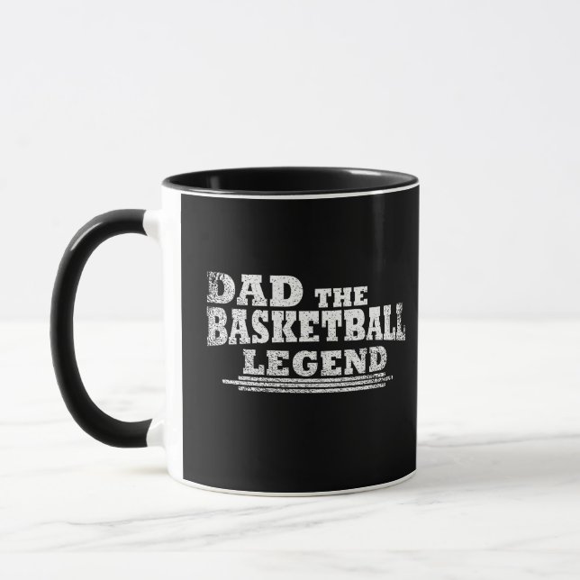 Taza Papá la leyenda del baloncesto divertidos regalos  (Izquierda)
