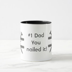 Taza Papá lo clavó. Oferta de Apreciación Divertida