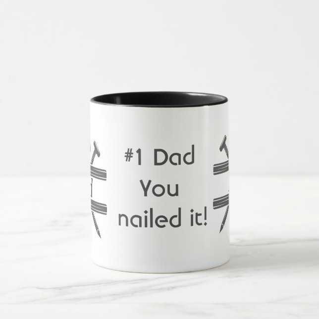 Taza Papá lo clavó. Oferta de Apreciación Divertida (Centro)