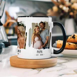 Taza Papa Milestones Fotos y años Personalizado Regalo 