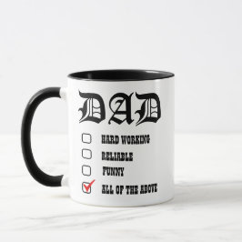 Taza Papá Mug para regalo del Día del Padre para la lis