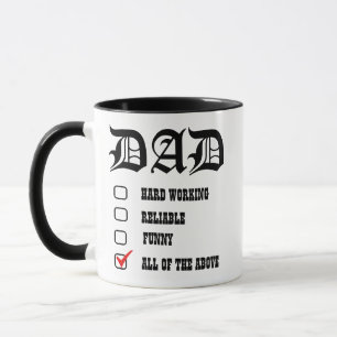 Taza Papá Mug para regalo del Día del Padre para la lis