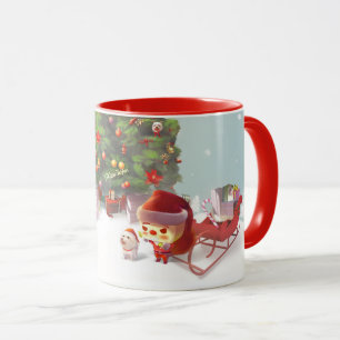 Taza Papá Noel con el árbol de Navidad