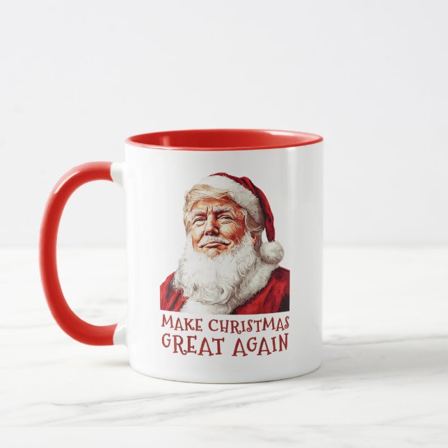 Taza Papá Noel Donald Trump vuelve a hacer grandes las  (Izquierda)