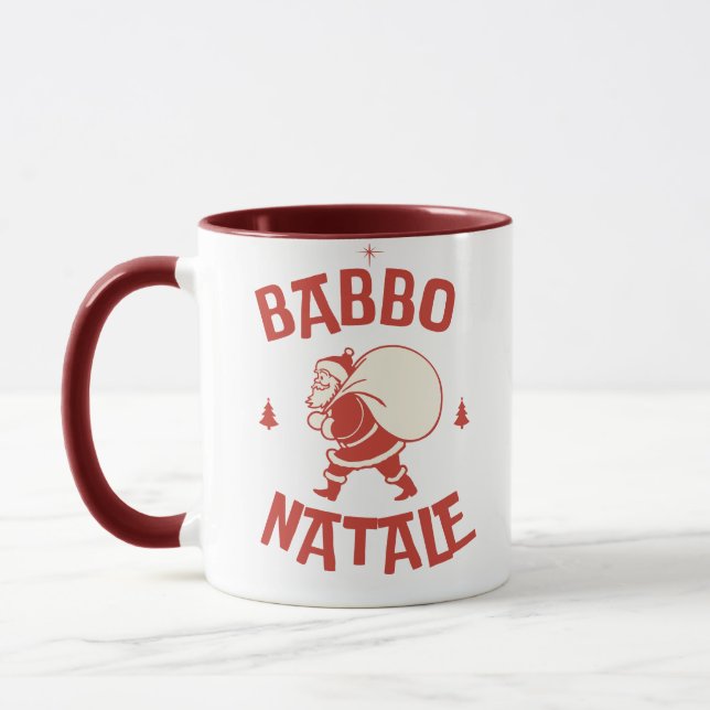 Taza Papá Noel italiano Santa lindo Kawaii Feliz Navida (Izquierda)