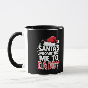 Taza Papá Noel me promueve a los Navidades