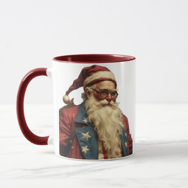 Taza Papá Noel Patriótico (Izquierda)