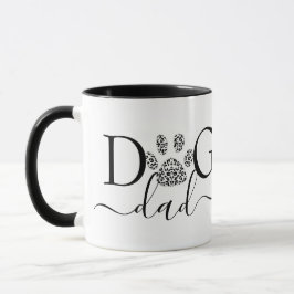 Taza Papá perro huella de pata 