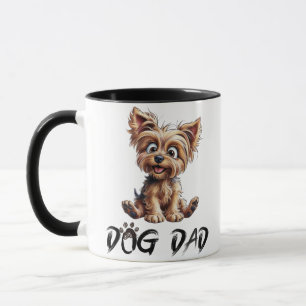 Taza "Papá perro, la mejor guía para vivir con una York