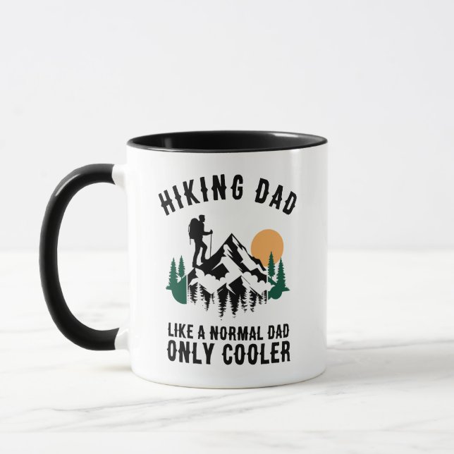 Taza Papá Personalizado de Senderismo Como Un Papá Norm (Izquierda)