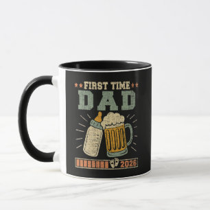 Taza Papá por Primera Vez 2026 Esperando Bebé Divertido