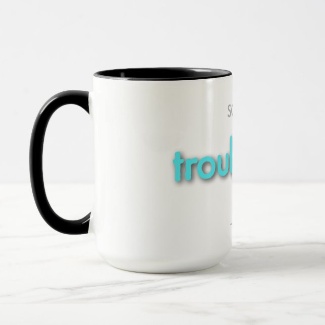 Taza ¡papá preocupado! - azul claro (Izquierda)