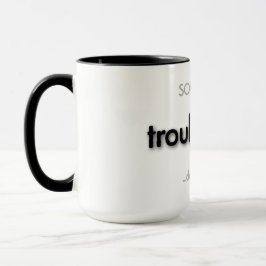 Taza papá problemático! - negro