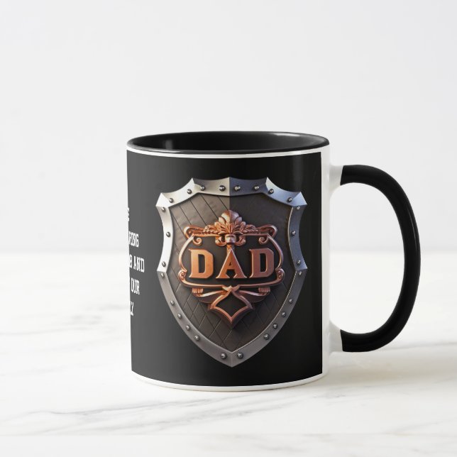 Taza Papá un protector inquebrantable y los padres héro (Derecha)