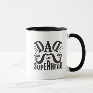 Taza Papá único en el día del padre eres mi superhéroe
