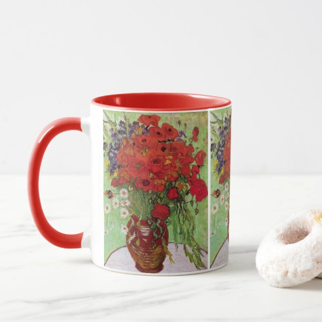 Taza Papas rojas y maricones de Vincent van Gogh (Con donut)