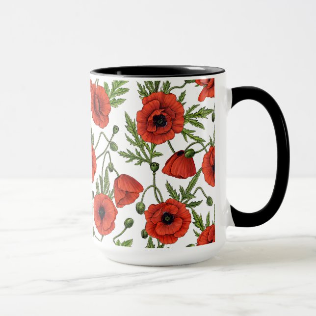 Taza Papas rojas y verdes en blanco (Derecha)