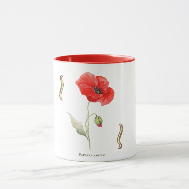 Taza Papaver rhoeas  (Centro)