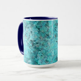 Taza Papel de neón azul crudo