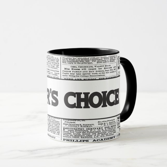 Taza Papel de noticias de elección del editor (Anverso derecho)