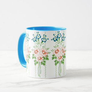 Taza Papel pintado barroco ramo de flores