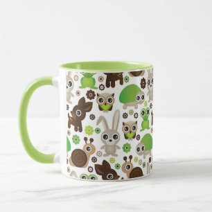 Taza papel pintado del animal del conejito de la