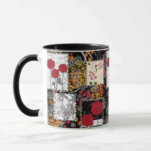 Taza Papel retro inmaculado de tela de palomitas (Izquierda)