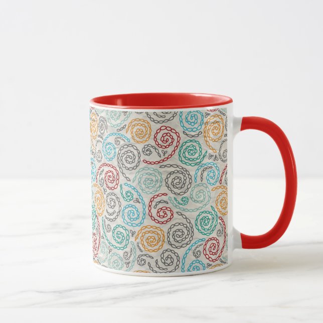 Taza Papel rumpled suposición del bordado (Derecha)