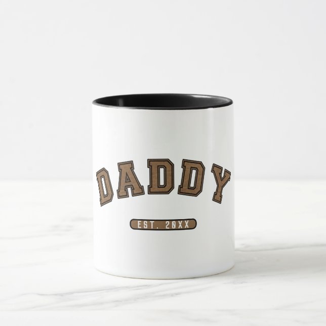 Taza Papi Brown Leather Est. Gráfico establecido (Centro)
