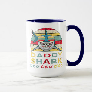 Taza Papi vintage Tiburón "Doo Doo Doo"