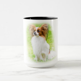 Taza papillon, papilón, perros papillon, perro papilón,