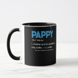 Taza Pappy Grandpa Fathers Day Definition Cumpleaños