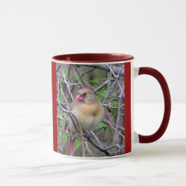 Taza Par de Cardenales machos y hembras (primavera)