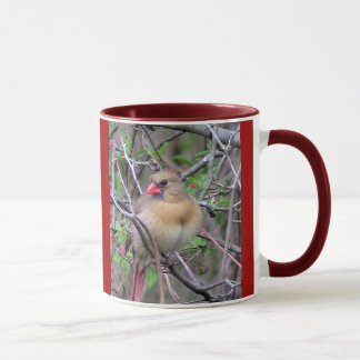 Taza Par de Cardenales machos y hembras (primavera)